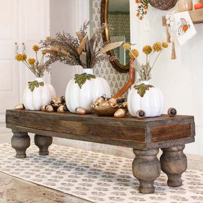 Mercury Glass Mini-Acorn Ornaments-Set of 36