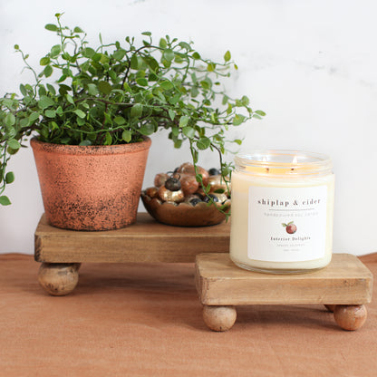 14oz Shiplap &amp; Cider Candle - Interior Delights