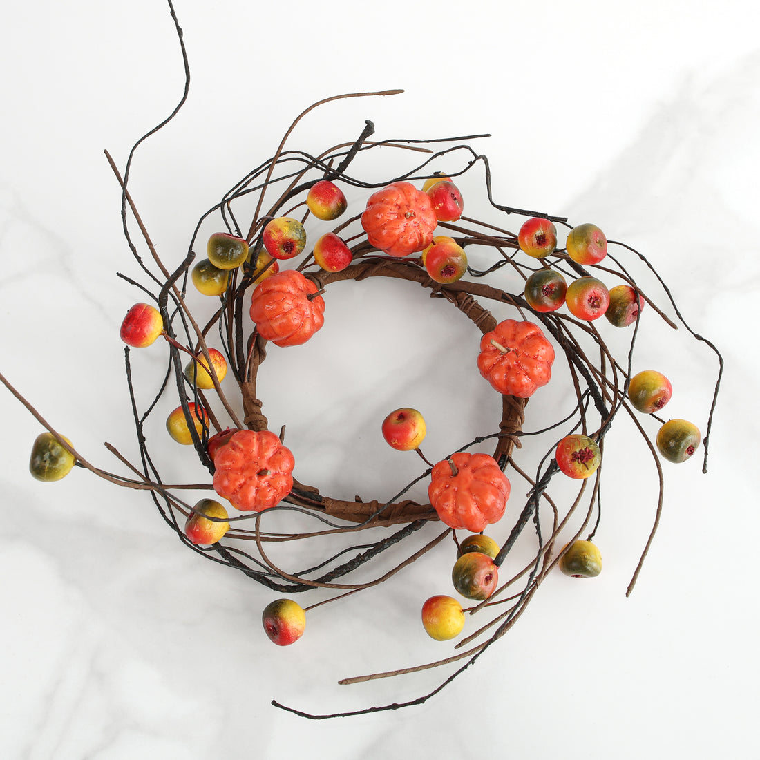 Orange Pumpkin Berry Candle Ring