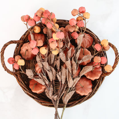 19&quot; Yellow and Orange Pumpkin Branch