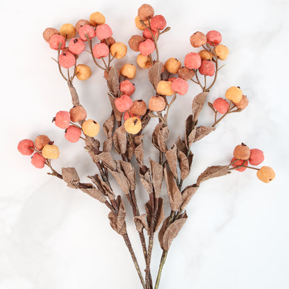 19&quot; Yellow and Orange Pumpkin Branch