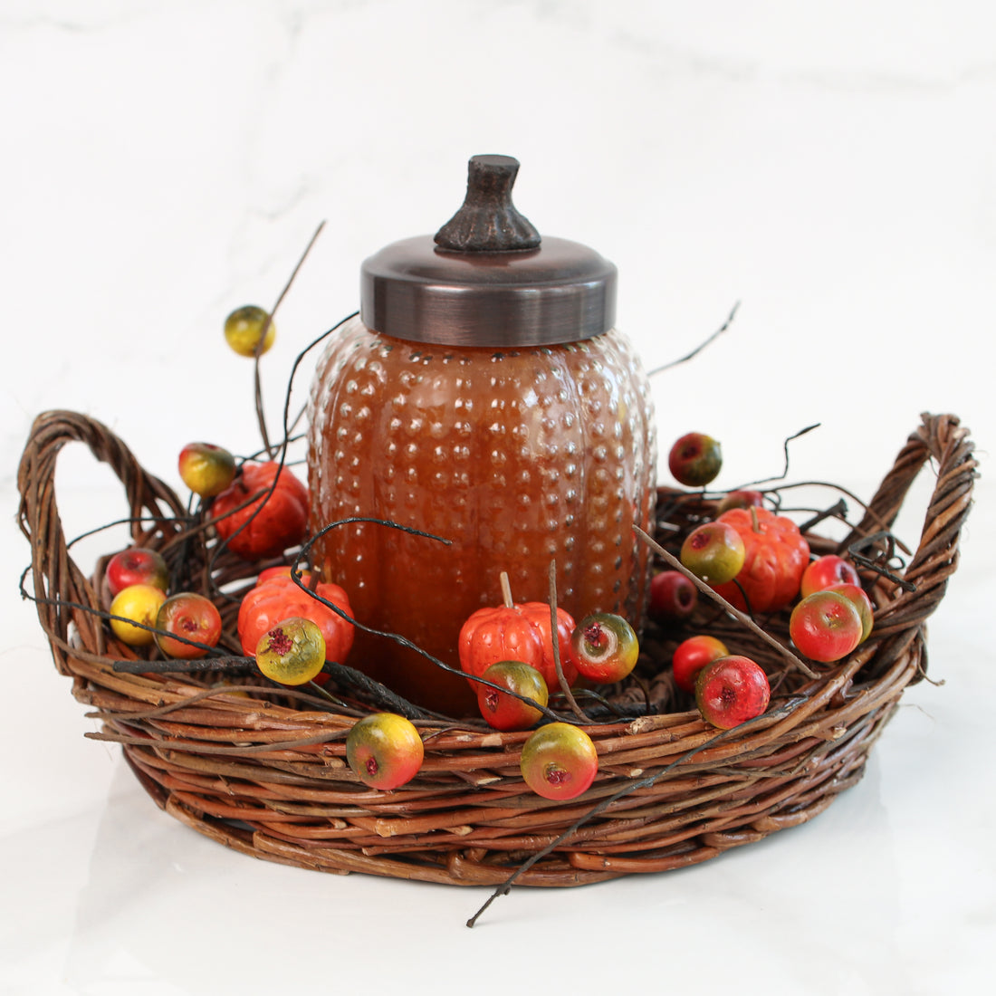 Orange Pumpkin Berry Candle Ring