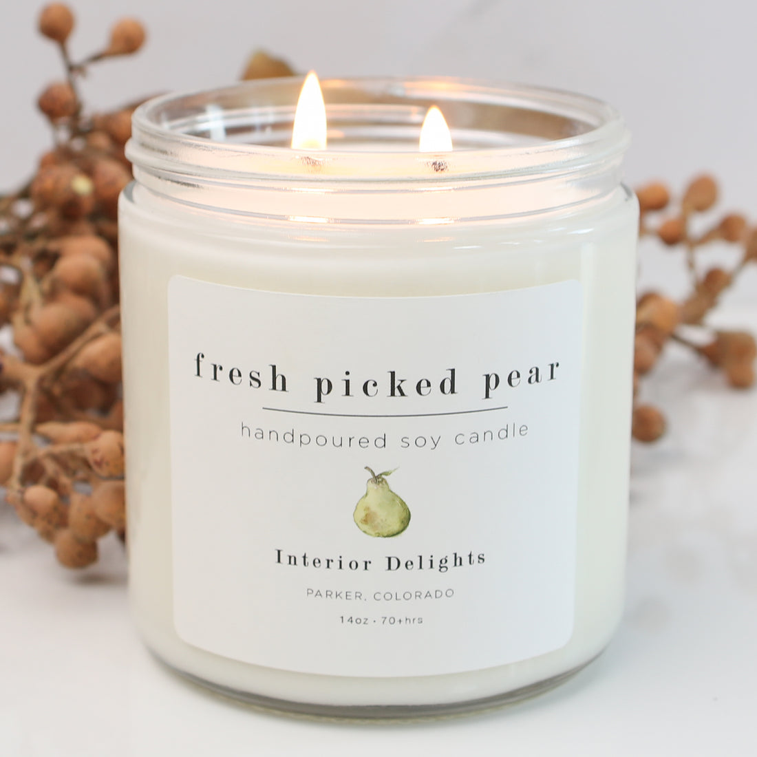 14oz Fresh Pear Candle