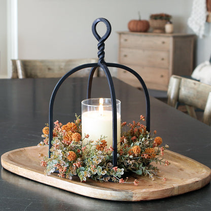Fall Twisted Top Lantern Arrangement