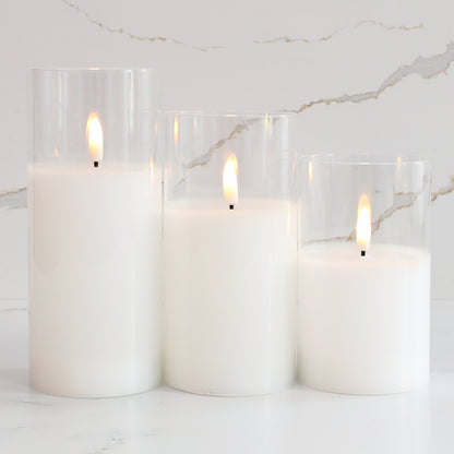 3&quot; Flameless Candles, Set of 3