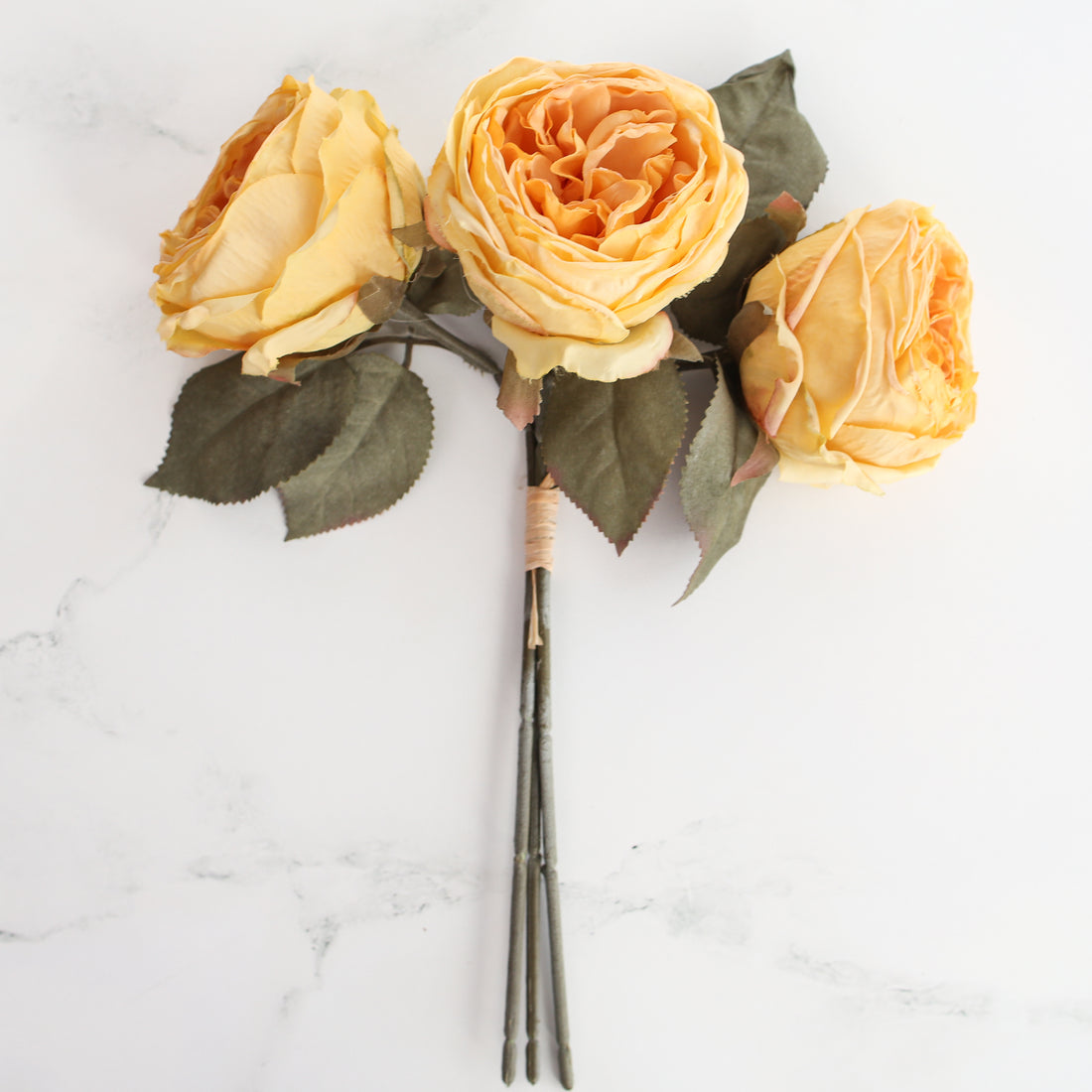12&quot; English Rose Bundle in Yellow