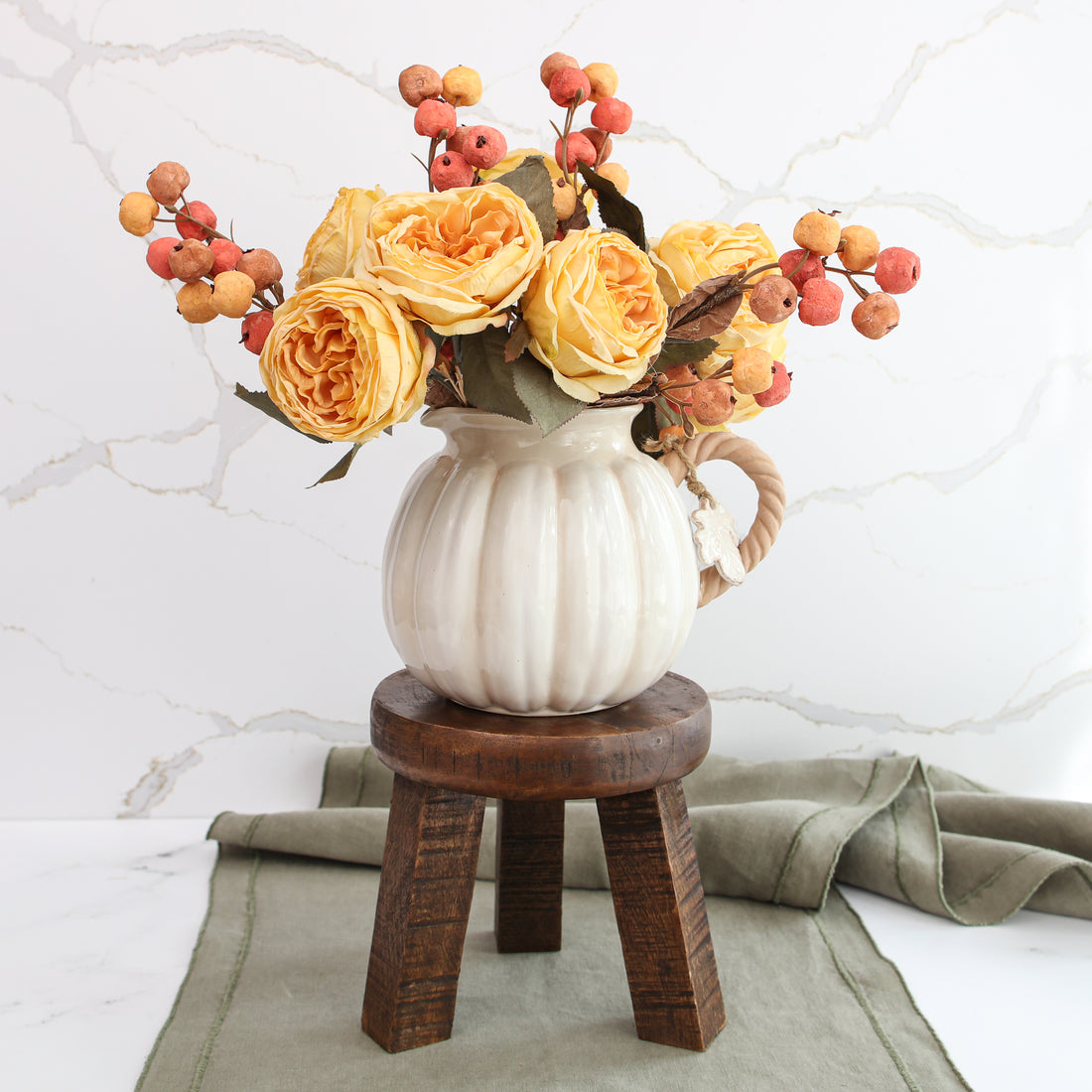 White Pumpkin Pitcher