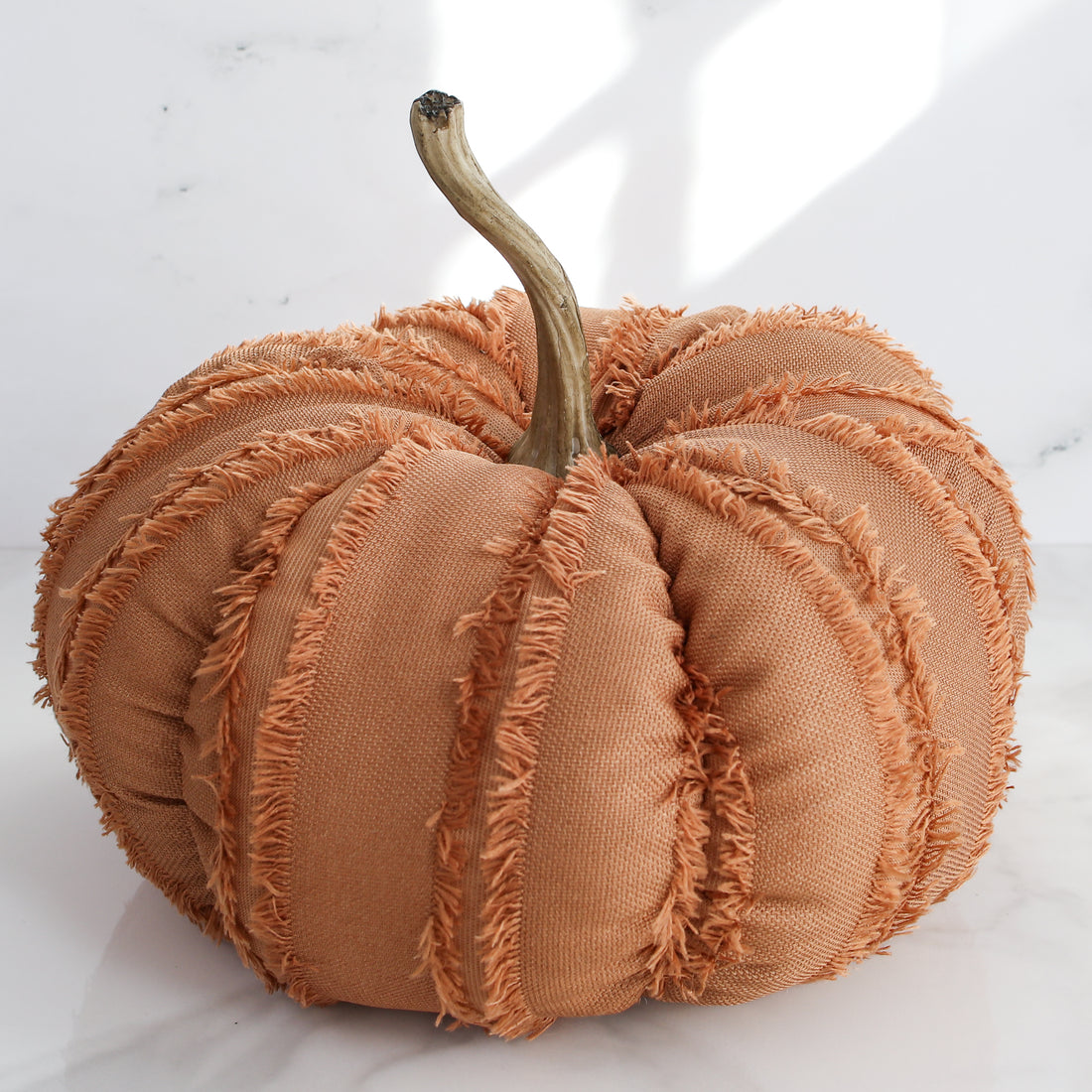 Large Orange Fringe Pumpkin