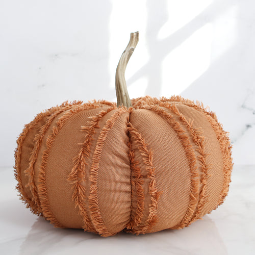 Medium Orange Fringe Pumpkin