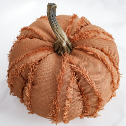 Small Orange Fringe Pumpkin