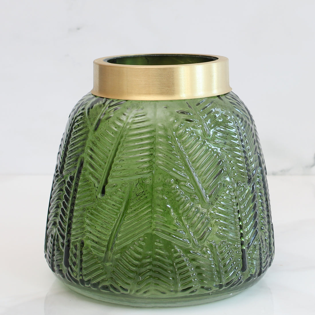 Small Emerald Glass Vase