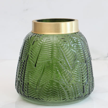 Small Emerald Glass Vase