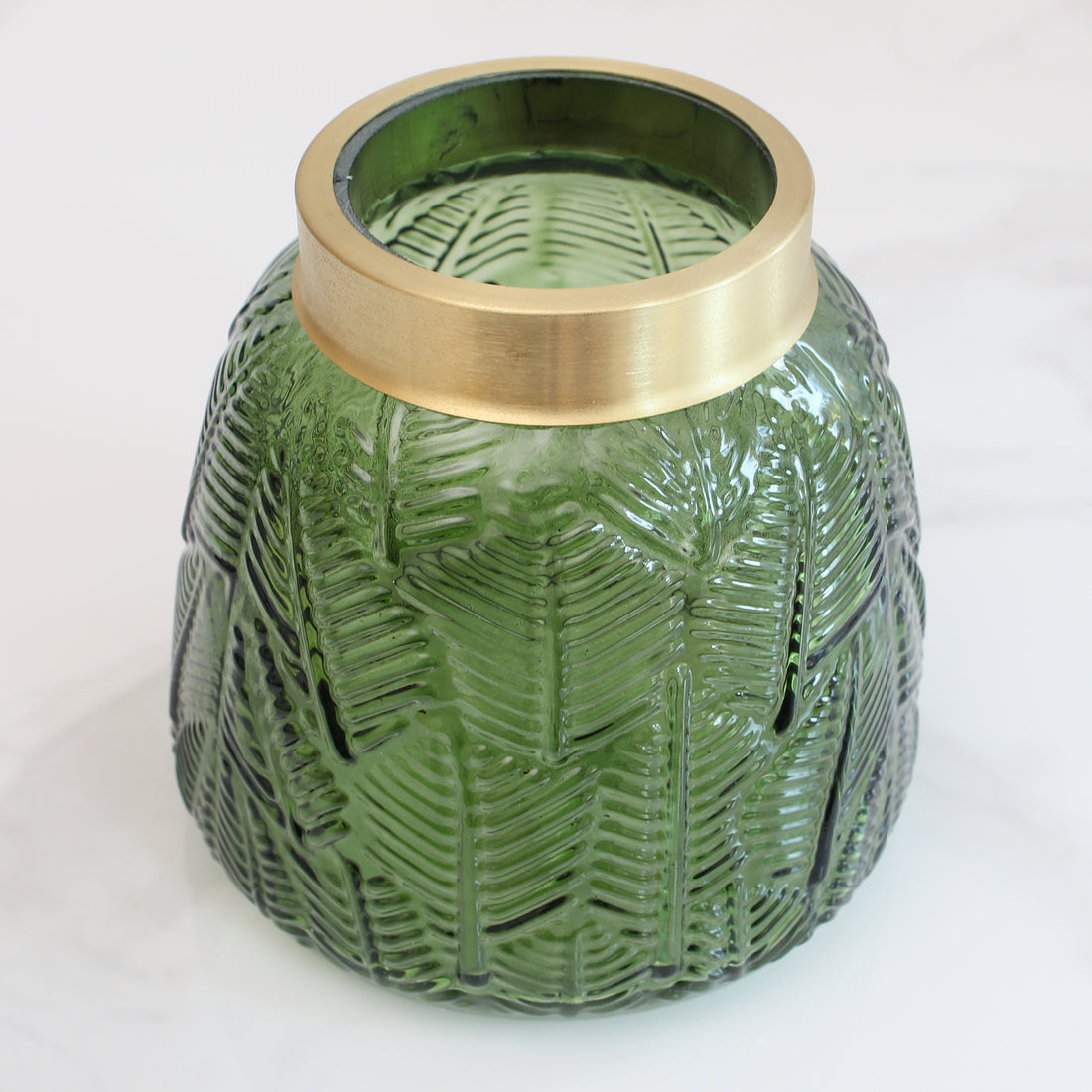 Small Emerald Glass Vase