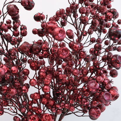 27&quot; Burgundy Berry Spray