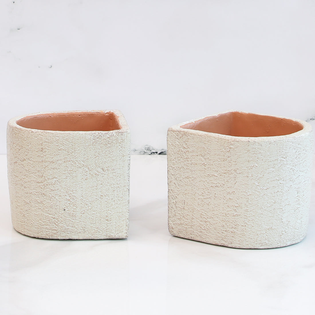Concrete Book End Planter, Set of 2