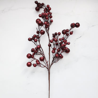 27&quot; Burgundy Berry Spray