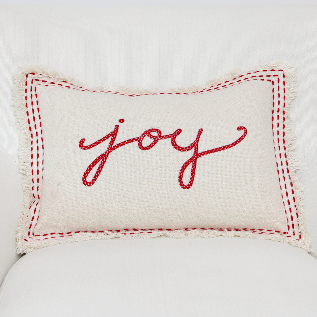 Running Stitch Joy Lumbar Pillow