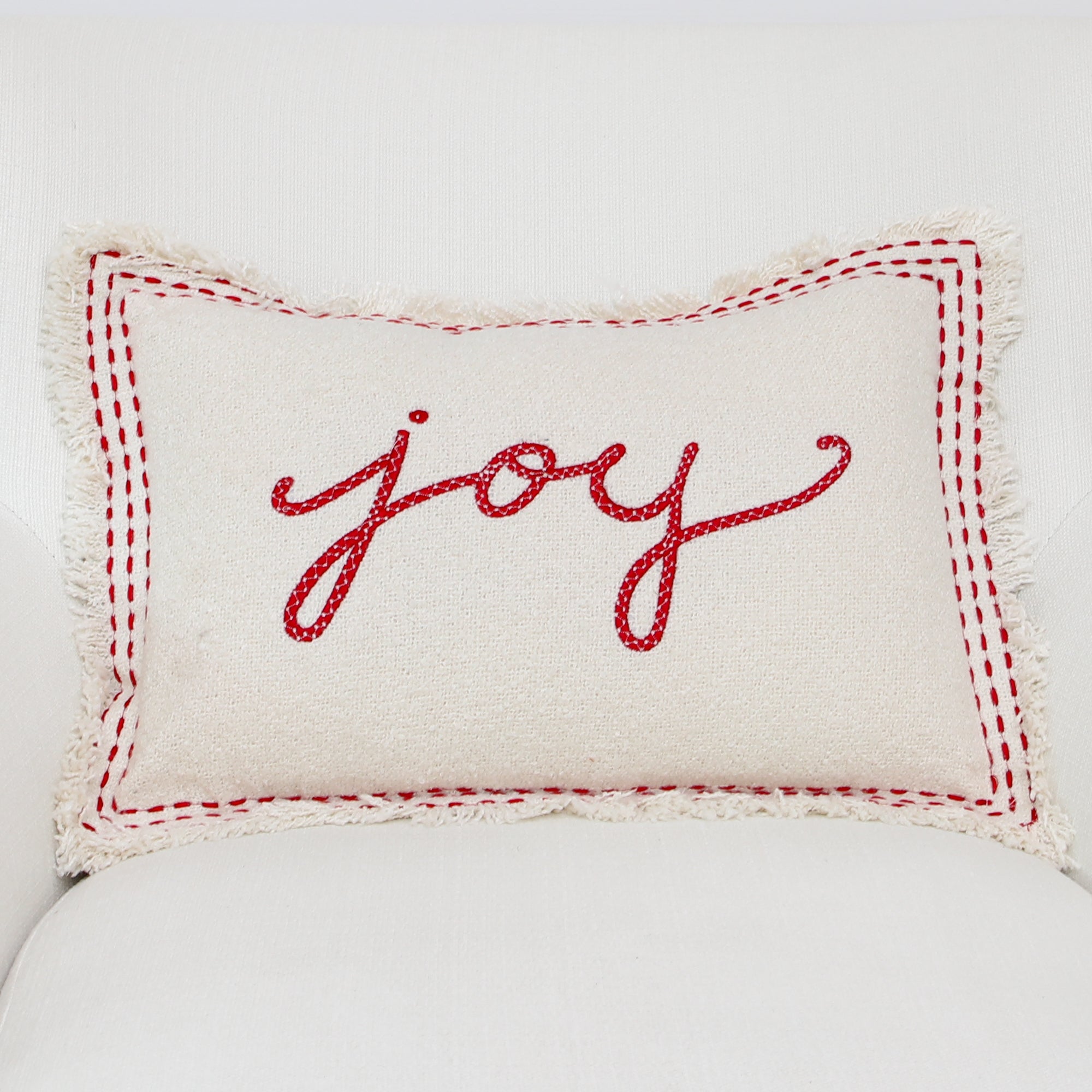 Running Stitch Joy Lumbar Pillow