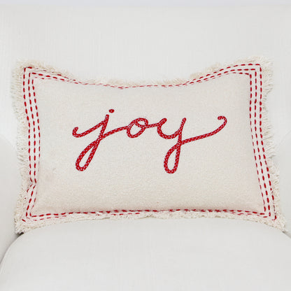 Running Stitch Joy Lumbar Pillow