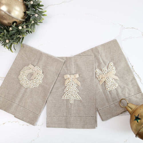 Pearl Christmas Towels- 3 Styles