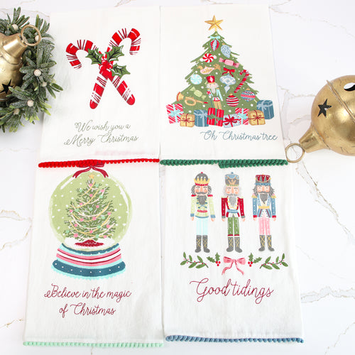 DOORBUSTER Printed Christmas Towels- 4 Styles