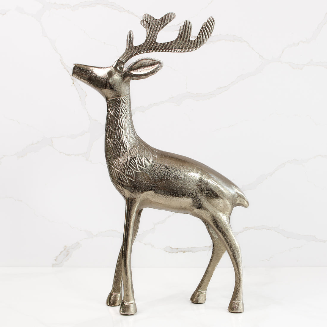 Tall Antique Gold Reindeer