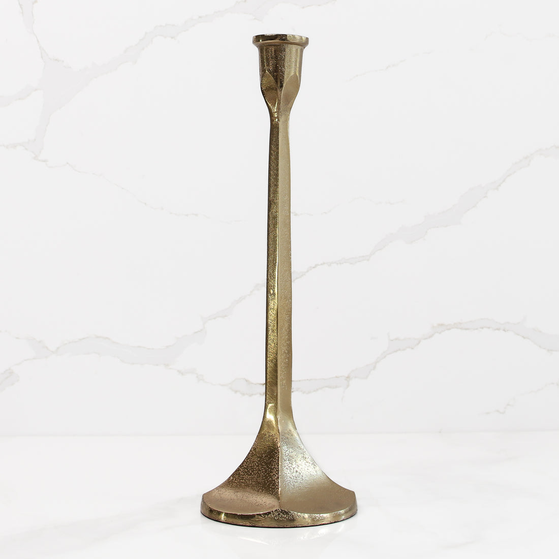 Large Antique Gold Candleholder