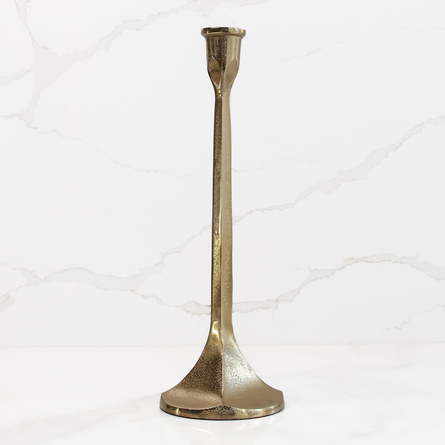 Large Antique Gold Candleholder