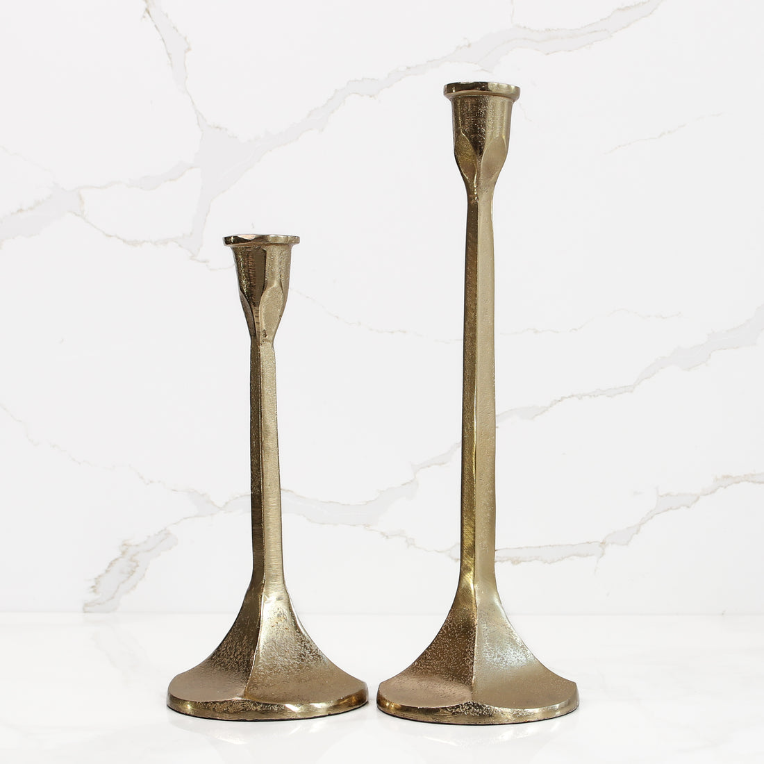 Large Antique Gold Candleholder