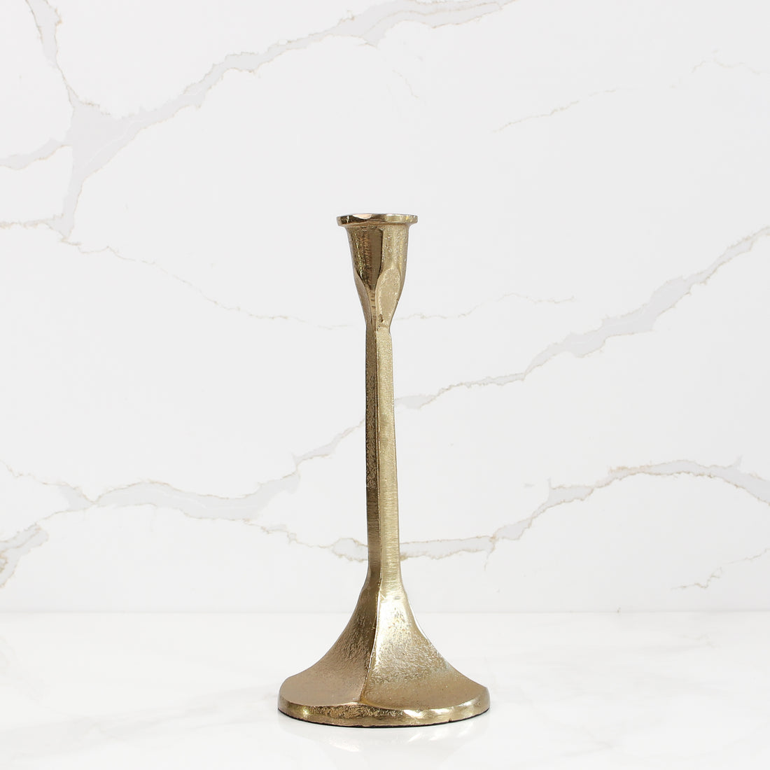 Small Antique Gold Candleholder