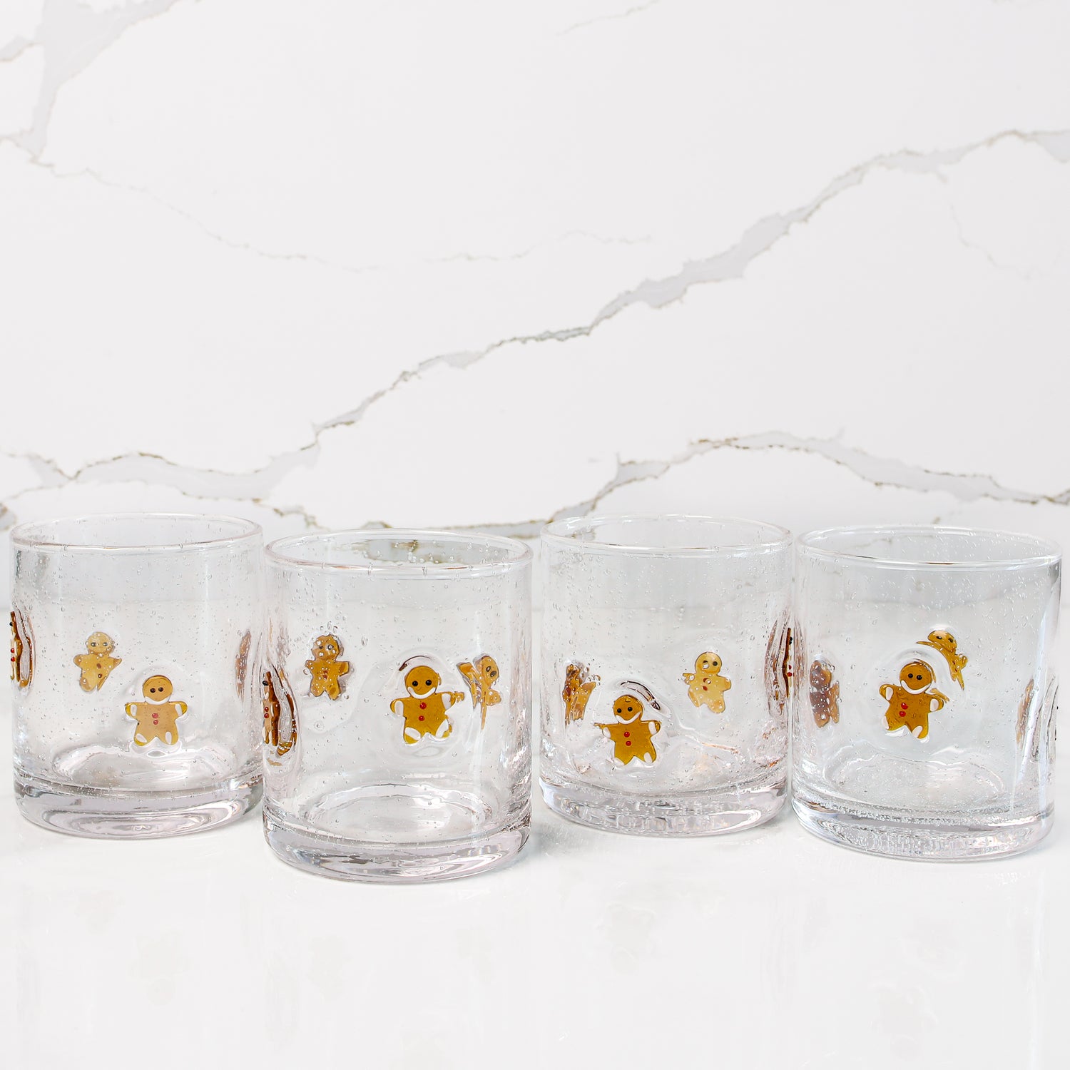 Gingerbread Man Glass