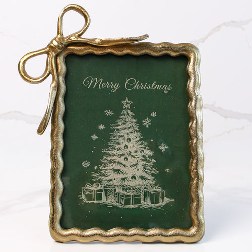 Large Gold Ribbon Photo Frame - Interior Delights