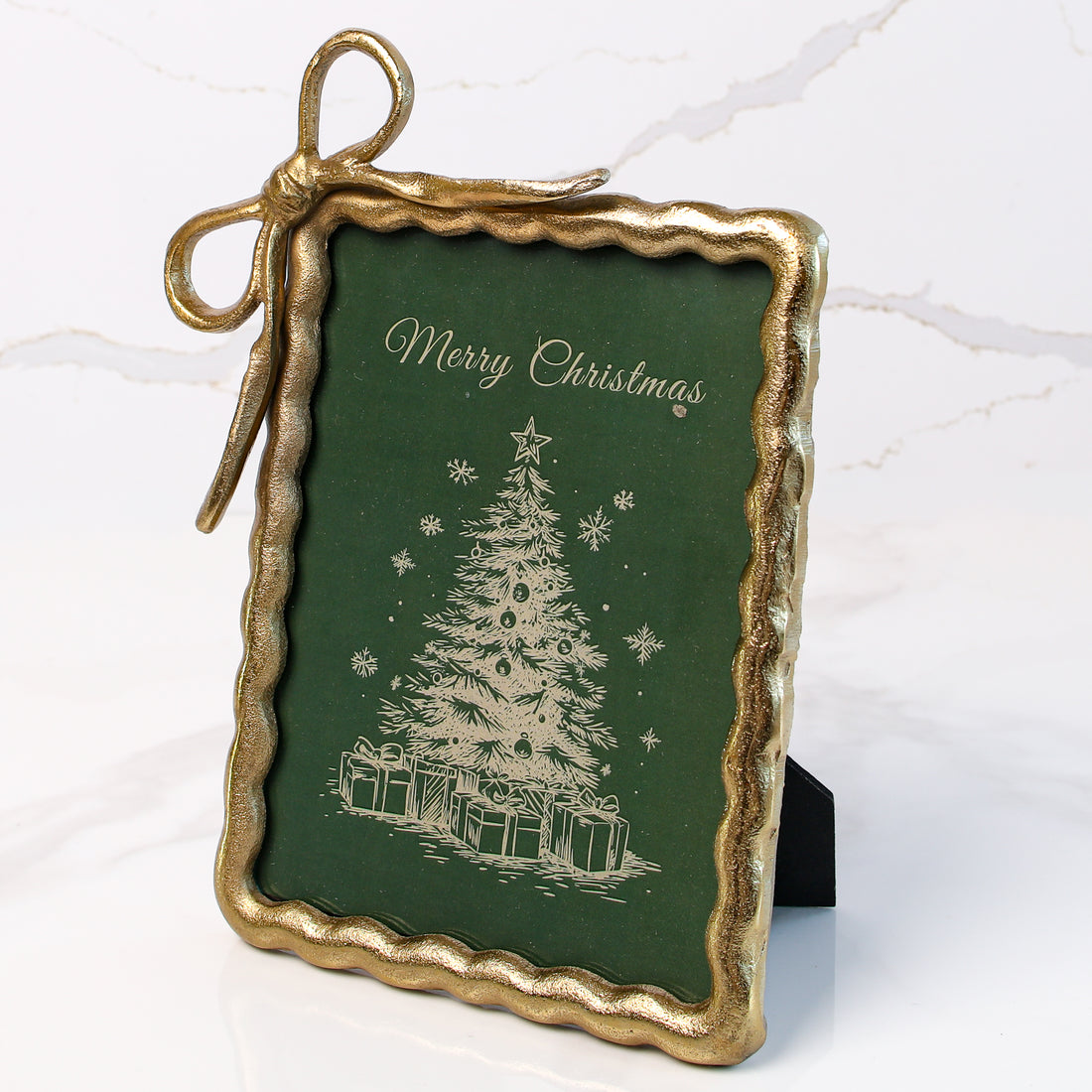 Large Gold Ribbon Photo Frame
