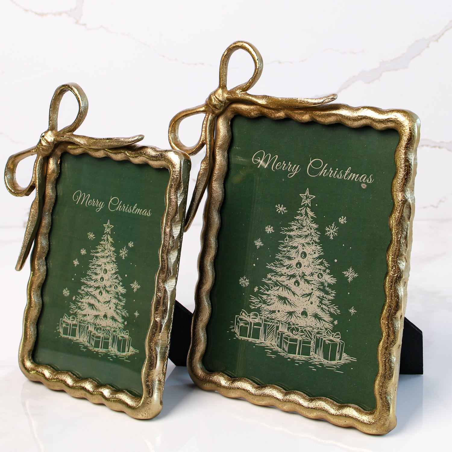 Small Gold Ribbon Photo Frame