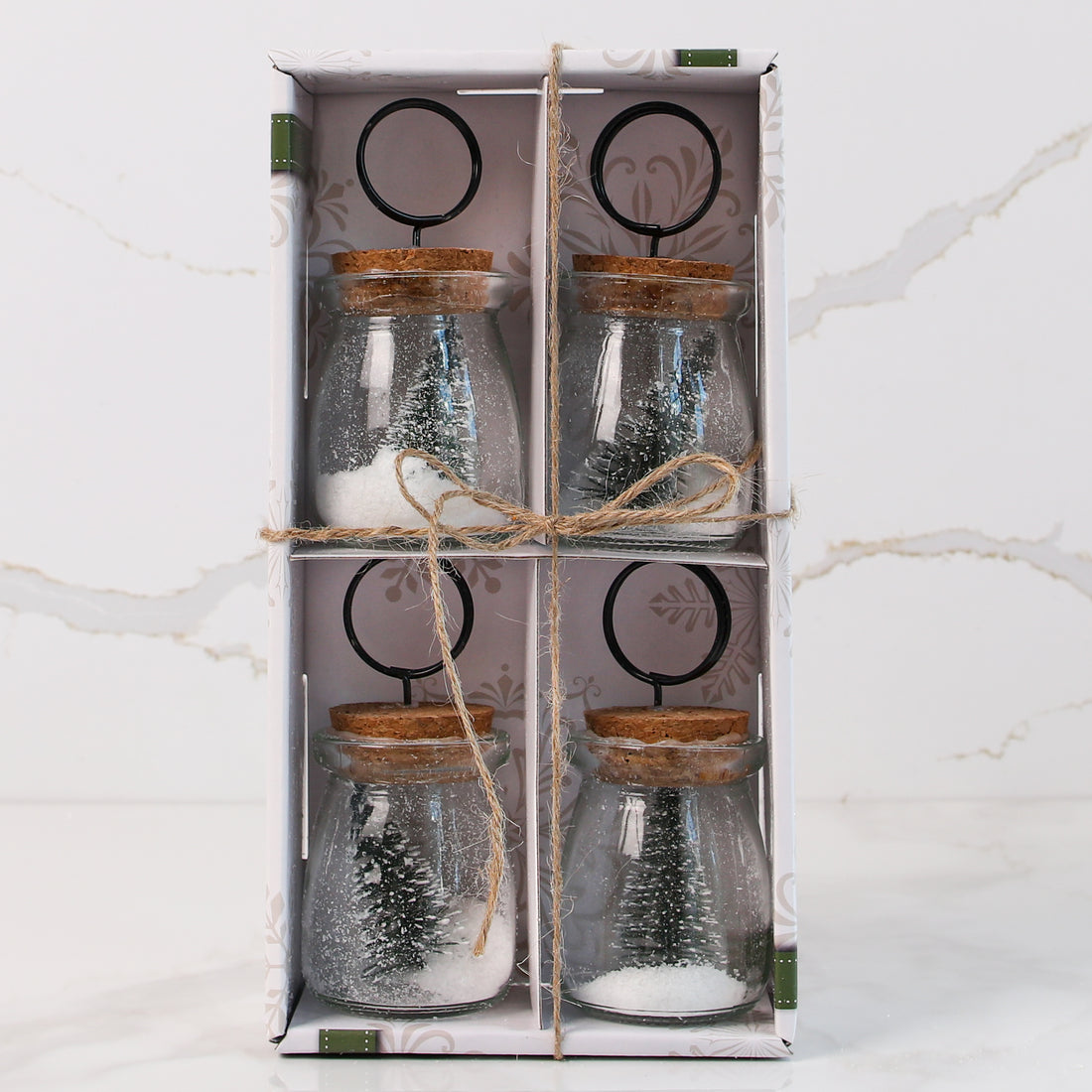 Set of 4 Tree Jar Card Holders