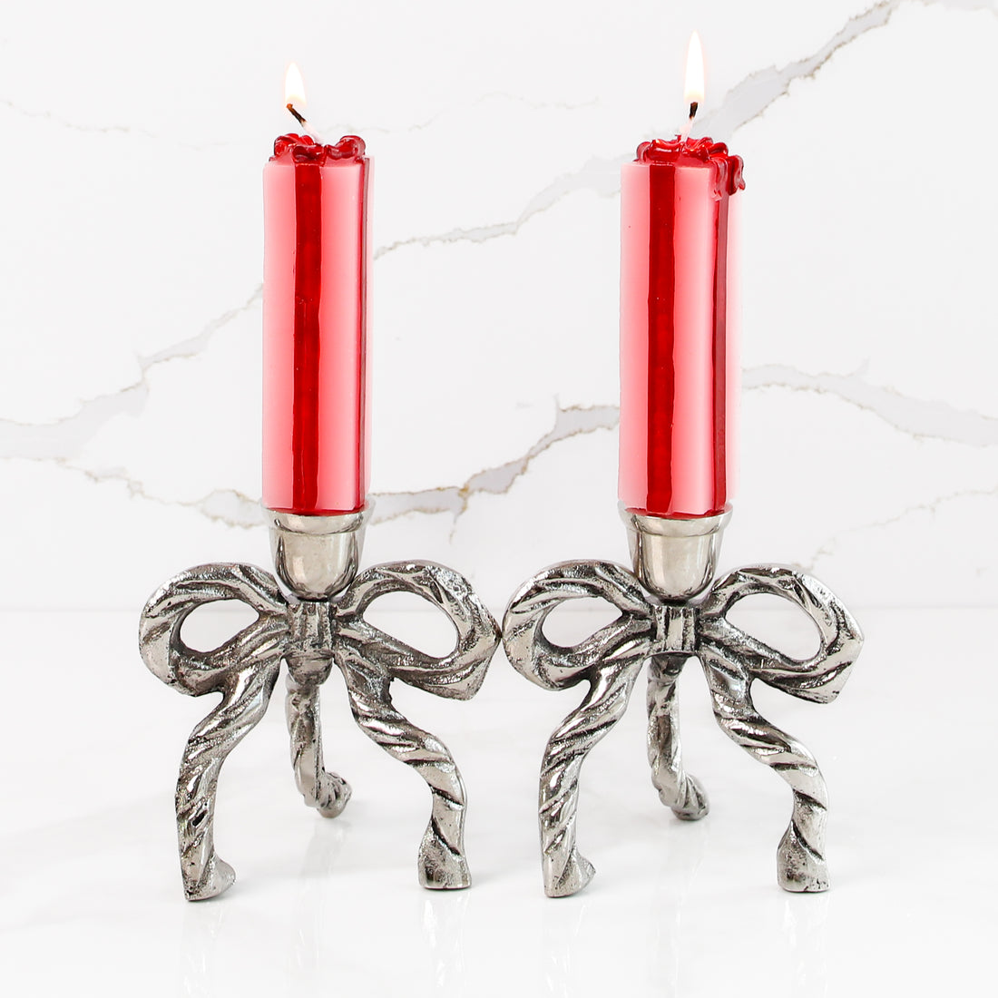 Pink and Red Gift Box Mini Taper Candles-Set of 2