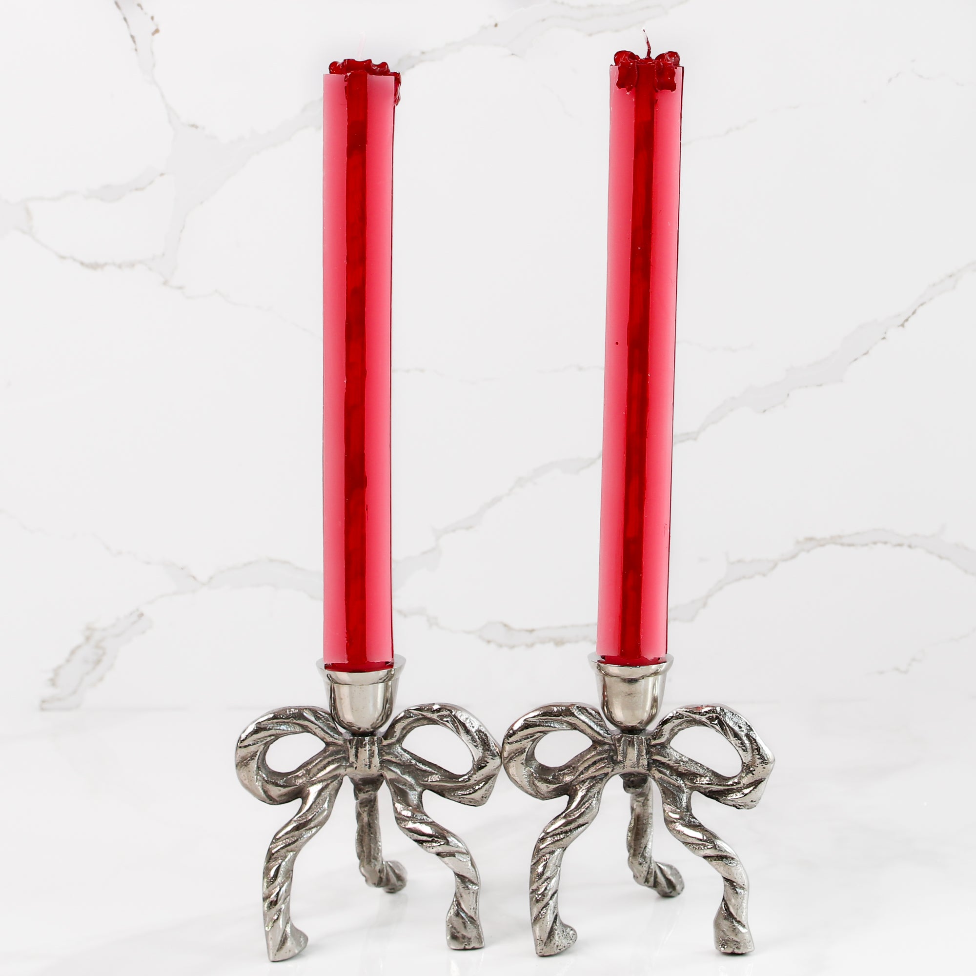Pink And Red Gift Box Taper Candles- Set of 2