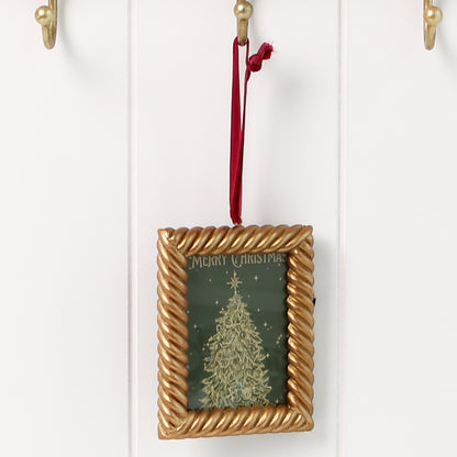 Square Gold Frame Ornament