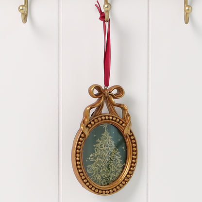 Oval Gold Frame Ornament