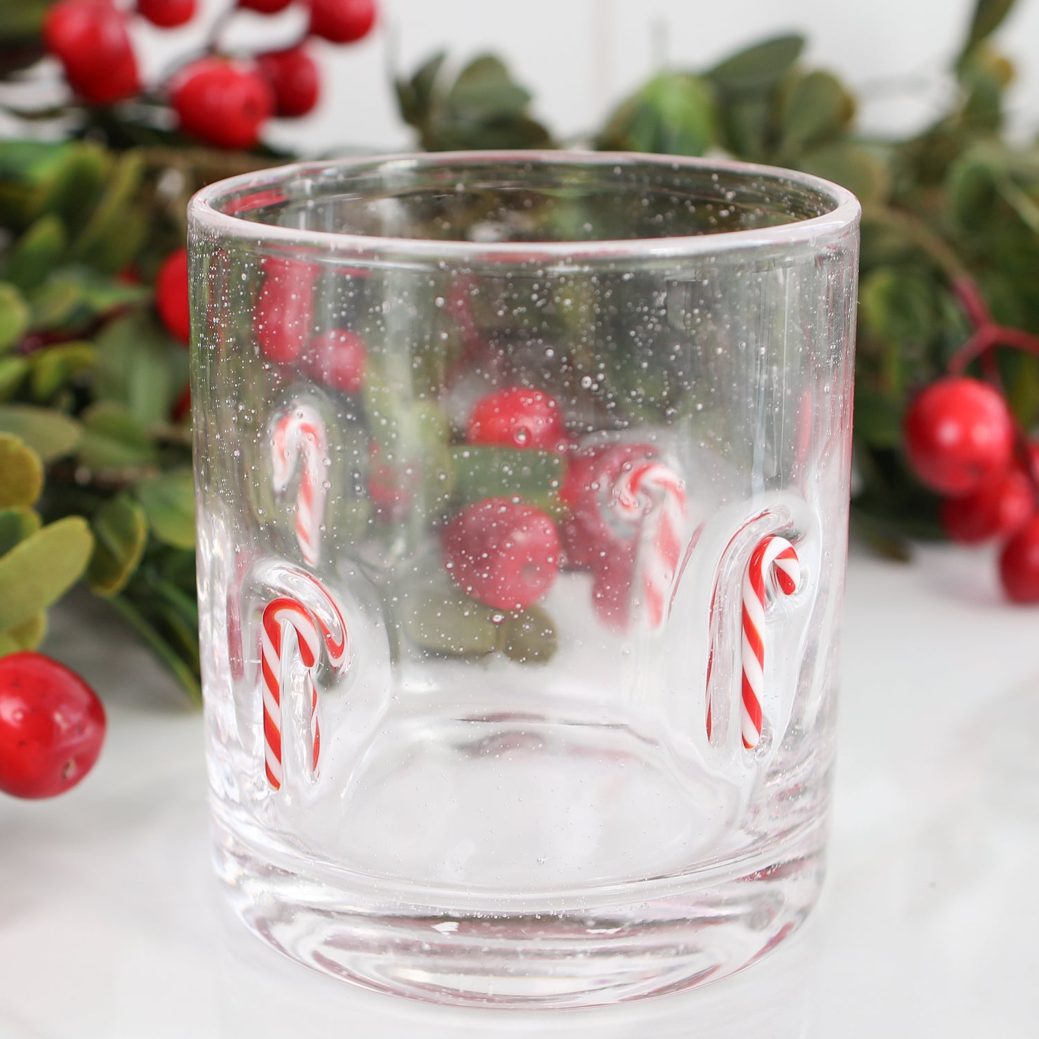 Candy Cane Glass