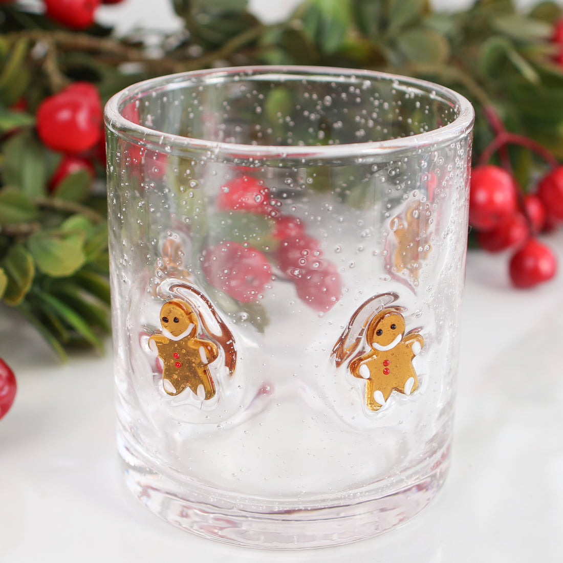 Gingerbread Man Glass