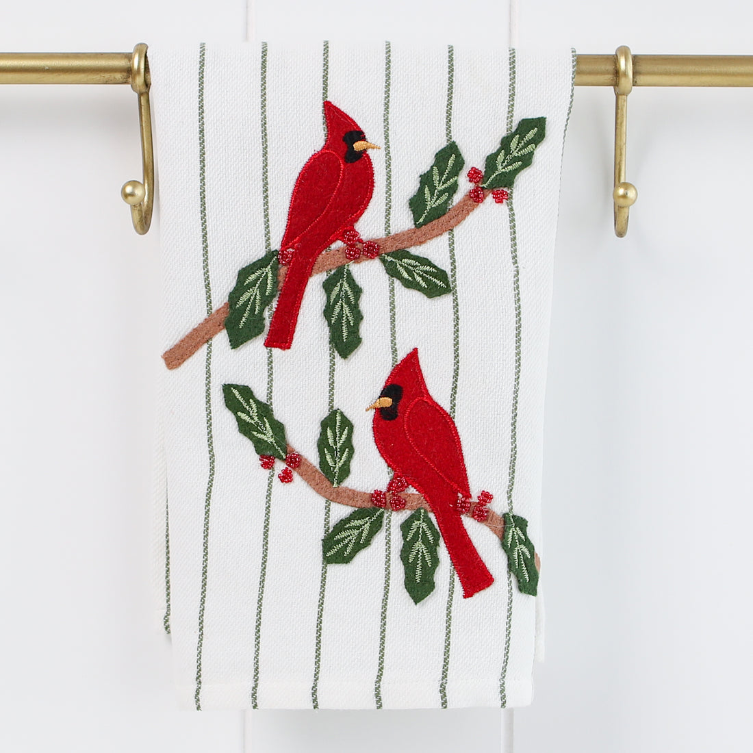 Applique Christmas Towels- 3 Styles - Interior Delights