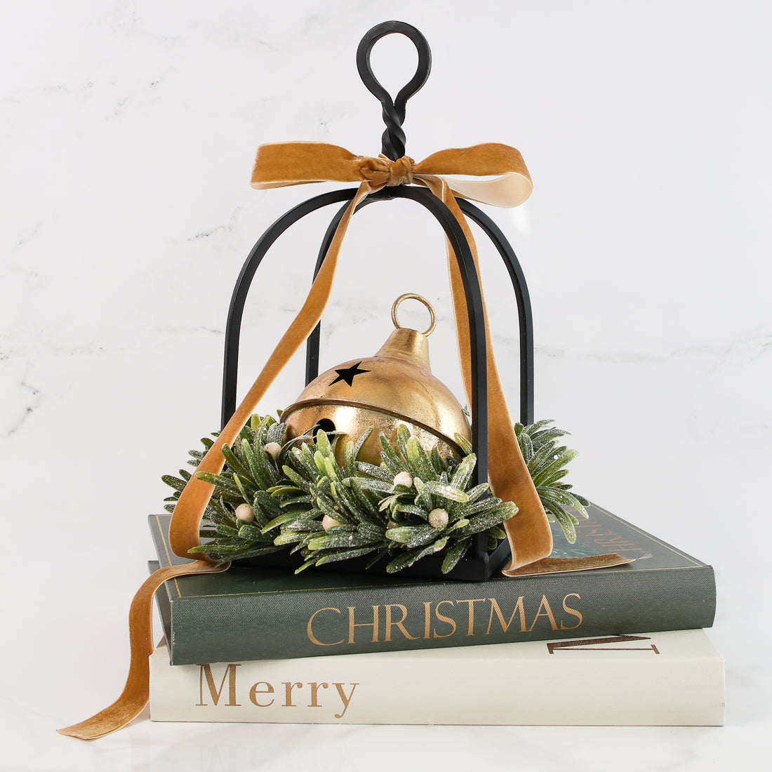 12&quot; Frosted Mistletoe Candle Ring