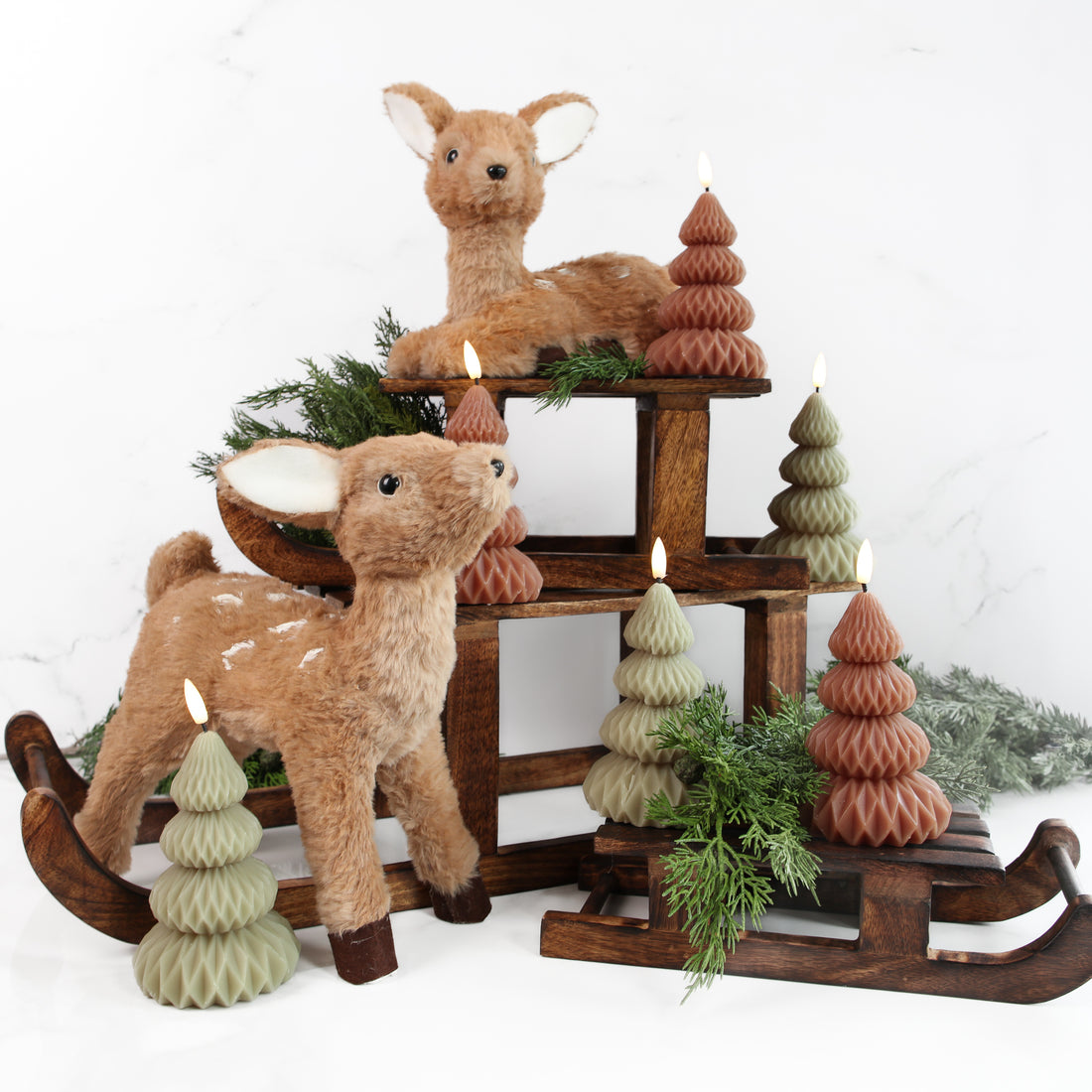 Foam Deer Figures- Set of 2