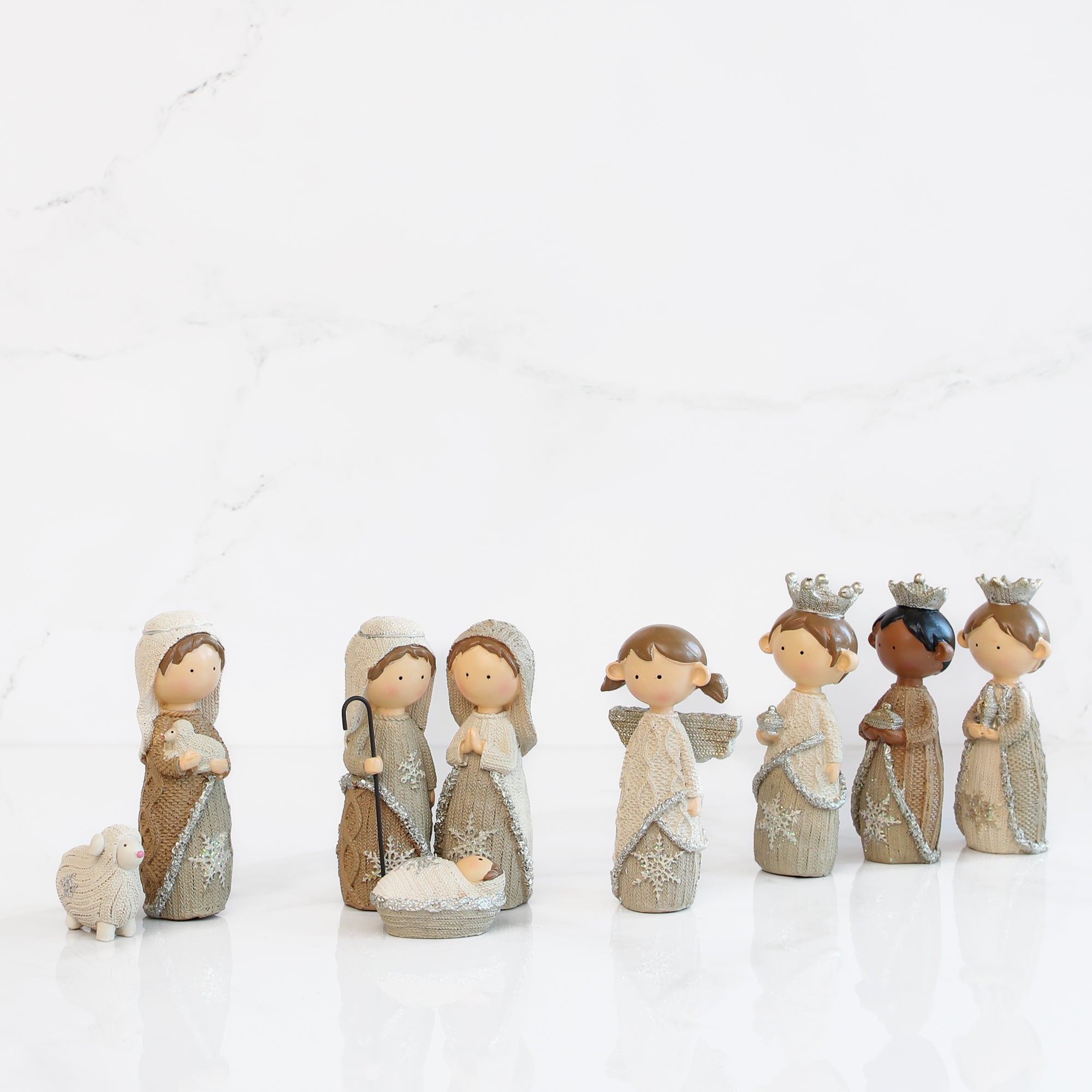 9 Piece Nativity Set 4.5&quot;