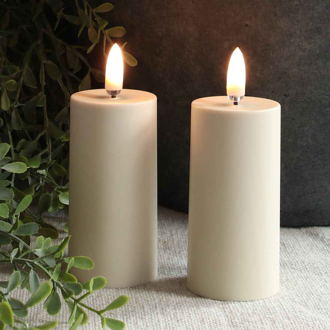 4&quot; tall Flameless Votives-Set of Two