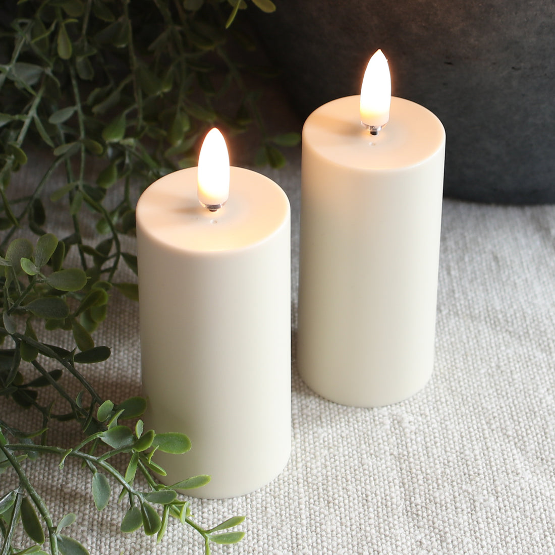 4&quot; tall Flameless Votives-Set of Two