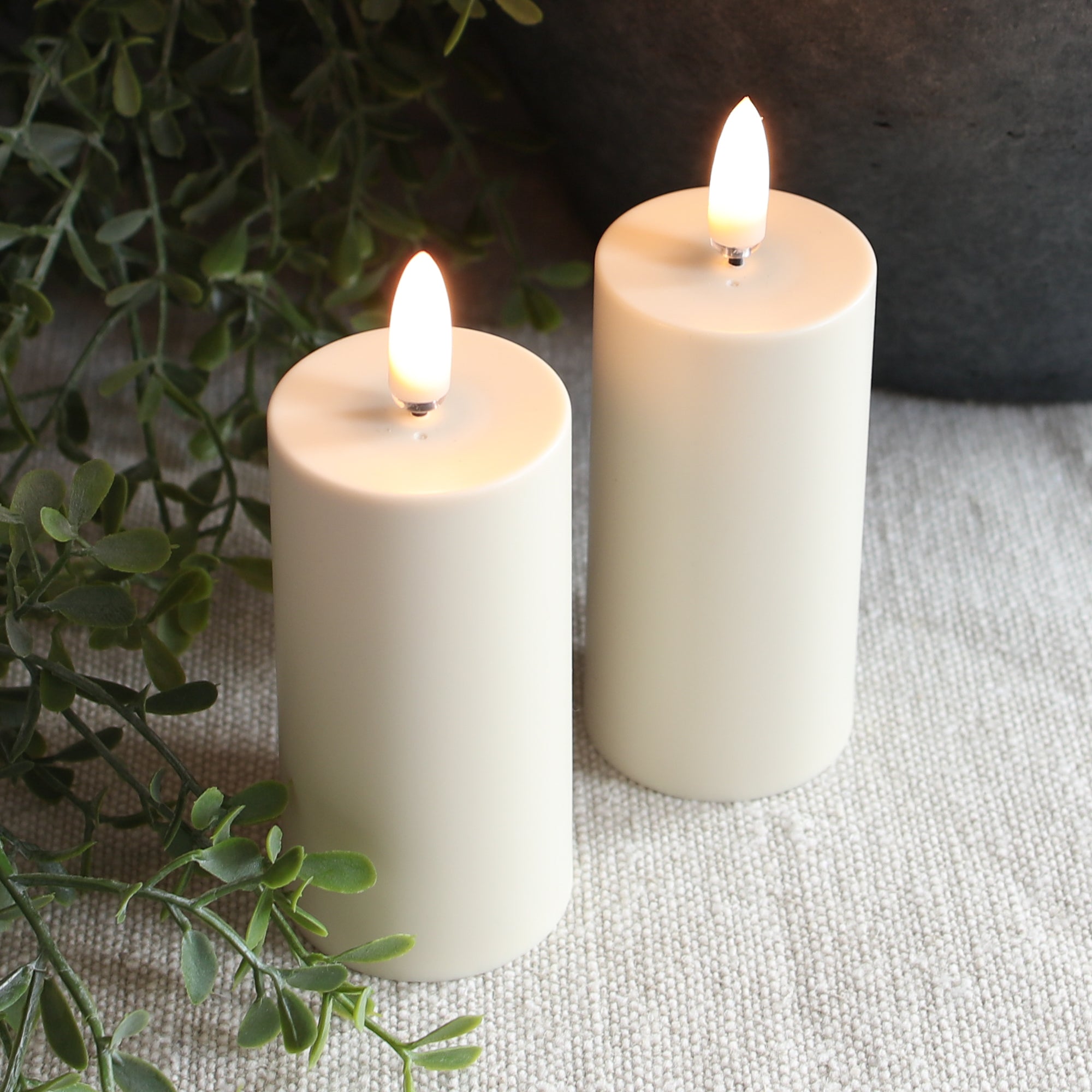 4&quot; tall Flameless Votives-Set of Two