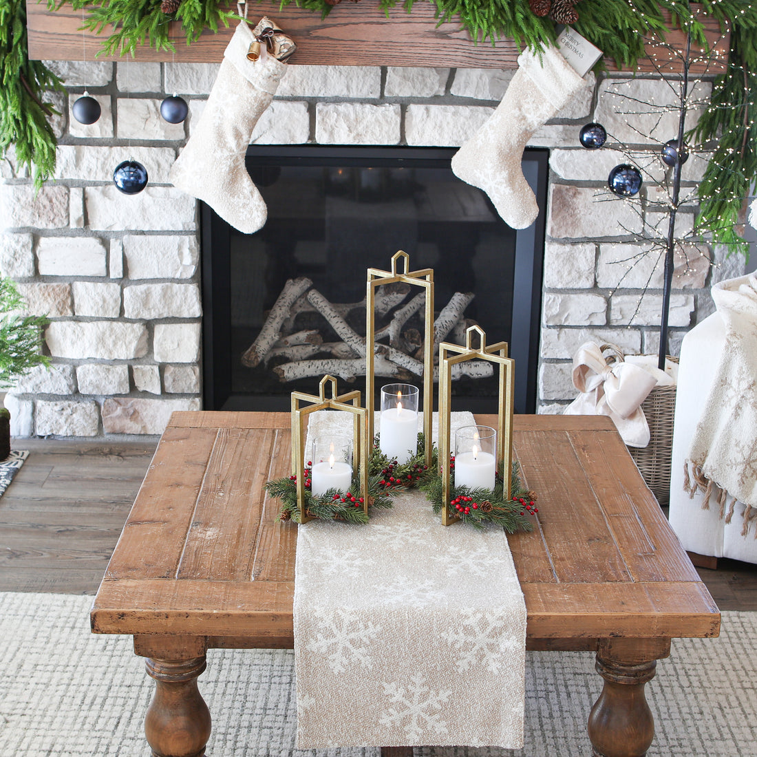 Woven Snowflake Table Runner