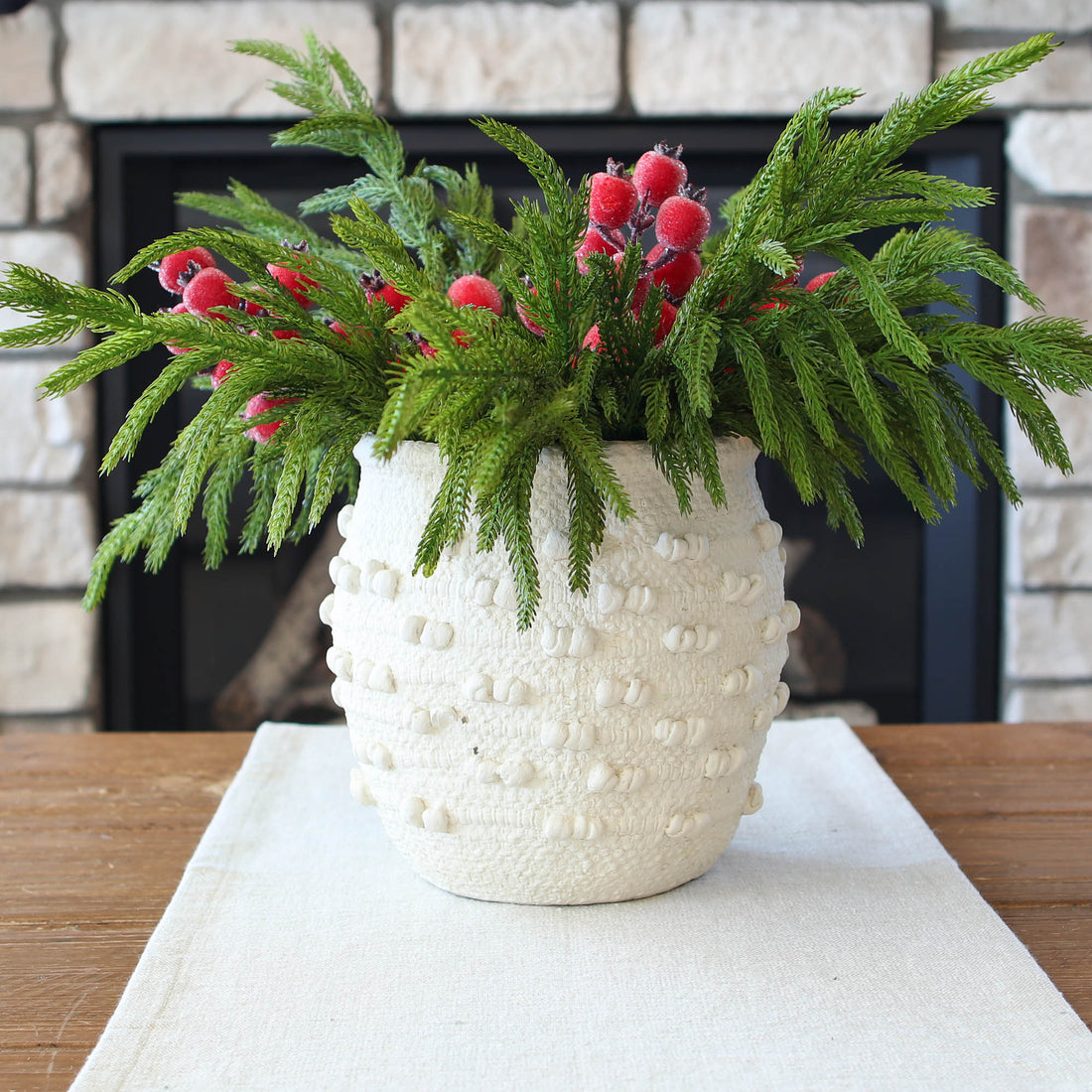 17&quot; Natural Touch Norfolk Pine Stem Bundle of 4